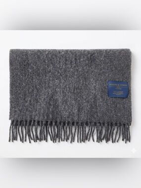 Joseph & Lyman Charcoal Gray Cashmere Scarf